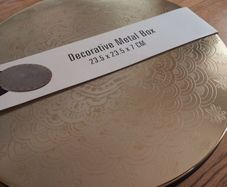 Brand New Large Round Decorative Metal Box