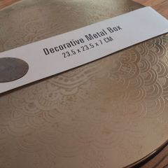 Brand New Large Round Decorative Metal Box