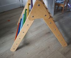 wooden piklar triangle and slide