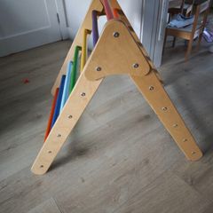wooden piklar triangle and slide