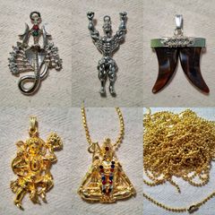 CLEARANCE 27 pendants mixed designs plus 13 extra chains