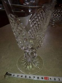 Dublin Crystal cup/vase engraved.