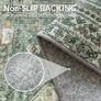 Living Room Rug Without Plush, Washable Kitchen Rug, Non-Slip Rug, Bedroom Hallway, Desk Chair Mat, Dining Room, Green, 120 x 170 cm Image 6