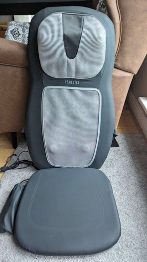 HoMedics SBM-500HA-3GB 2-in-1 Back and Shoulders Massager Cushion with Heat
