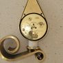 Swiza Flame Brass Candlestick Alarm Clock 1950's Image 2