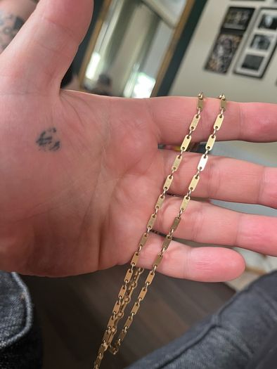 9ct gold chain 27" 20.15g