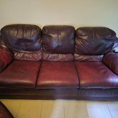 3 seater sofa & one armchair - has some wear and tear - FREE TO TAKE AWAY