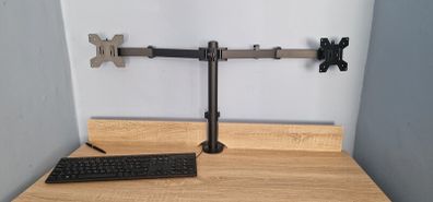 Double monitor stand