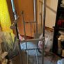 extendable adjustable double clothes rail with shoe rack Image 2