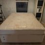 King Size bed (DIVAN AND Mattress) (Excellent condition) Image 3