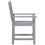 Garden Chairs 2 pcs Grey Solid Acacia Wood Image 4