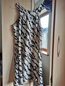 Warehouse Leopard print silk dress UK 10