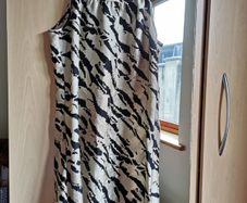 Warehouse Leopard print silk dress UK 10