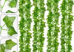 168 Ft-24 Pack Artificial Ivy Leaf Garland Plants Vine Hanging Wedding Garland English Ivy Home Kitchen Garden Office Wedding Wall Decor