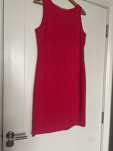 Damask Raspberry Red Linea  Dress