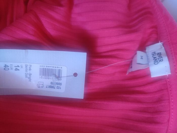 BNWT River Island Bright Pink Berlin Doll blouse size UK14 EU40/42 Postage included