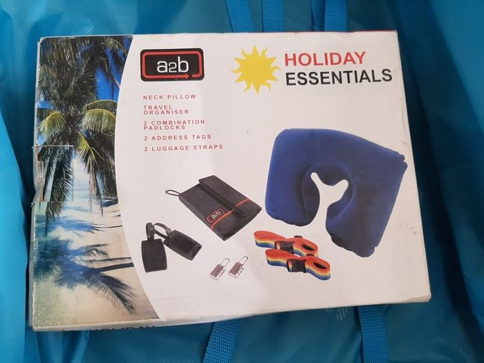 new travel essentials in box