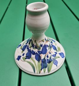 Judy Greene Handpainted Candle Holder.