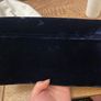 LK Bennett Dora navy velvet clutch bag Image 2