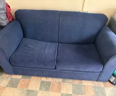 couch with bed