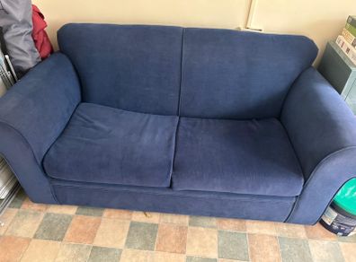 couch with bed