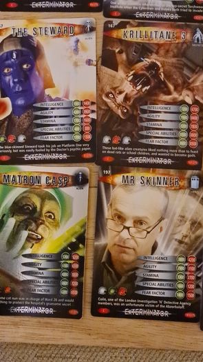 Dr Who Battles In Time Cards X 16.. In Good Condition.