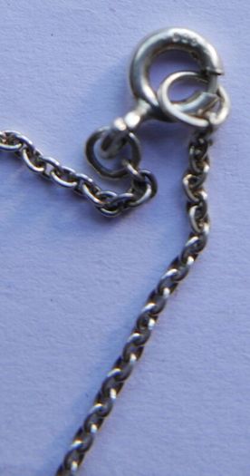 Vintage Sterling Silver925 Disc Charm Anklet Bracelet length 10" - 1,6g