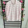 shirt bnwt Gap 100% cotton pink & white striped shirt size medium Image 5