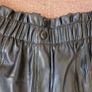 Black leather shorts, size 10 Image 3