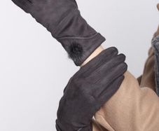 Classy Leather Look Gloves (new/with tags) - nice gift idea