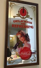 Coca Cola Mirror and Clock