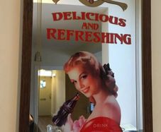Coca Cola Mirror and Clock