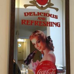 Coca Cola Mirror and Clock