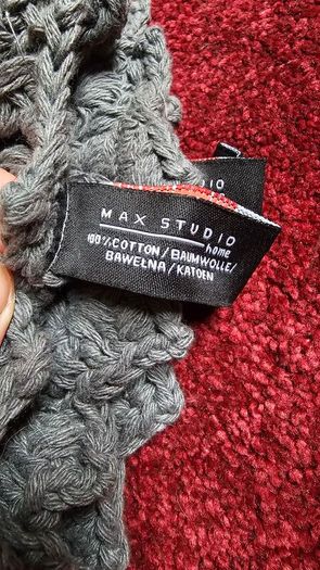 Max Studio Grey crochet large place mats table mats