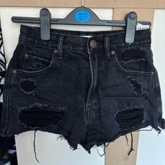 denim shorts