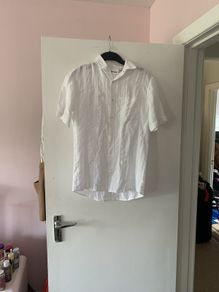 short sleeve shirt 100% linen