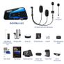 LEXIN B4FM PRO Motorcycle Motorbike rider Bluetooth V5.0 Intercom Helmet Headset for 10 Bikers Talking at one time with Music Sharing Image 2
