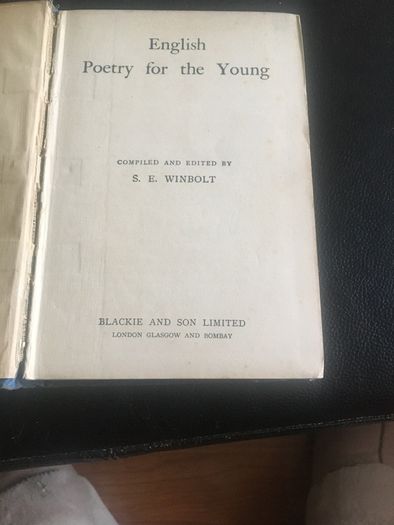English Poetry for the Young - Compiled and Edited by S.E. Win bolt
