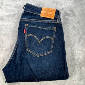 Levis 711 Womens Jeans W27 L28 Blue Indigo Denim Premium Big E