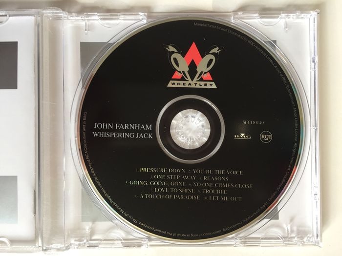 John Farnham [1986] Whispering Jack (CD Album)