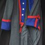 British Military Coat Costume Grey Wool,Red Piping Image 2