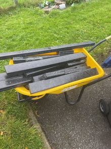 Recycled plastic off cuts