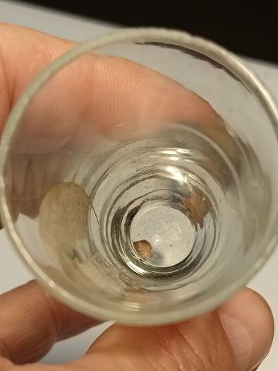 Rare Georgian etched toasting glass