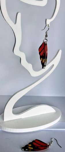 Monarch Butterfly Wing Earrings