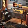 147CM L-Shaped Gaming Desk with RGB Lights & Power Outlets Image 4