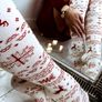 CHRISTMAS white Knee Highs socks Image 6