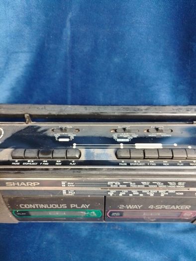 1988 sharp WQ-268 cassette radio player