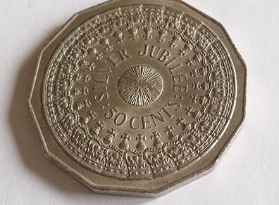 1977 Silver Jubilee - Australian 50 Cent Coin