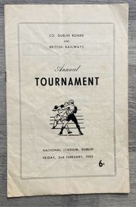 Boxing programme 1962 Nation Stadium Dublin