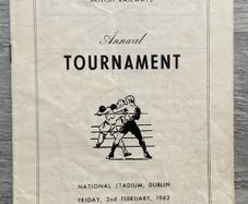 Boxing programme 1962 Nation Stadium Dublin